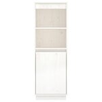 vidaXL Buffet haut Blanc 37x34x110 cm Bois massif de pin