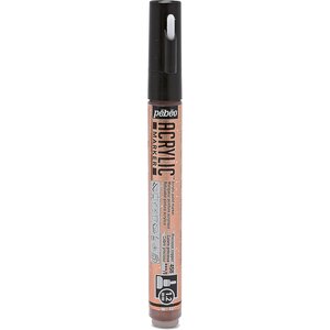 Marqueur Acrylique Pointe ronde 1 2mm Cuivre précieux PÉBÉO