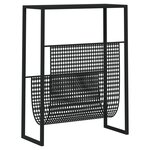 vidaXL Porte-revue Noir 35x15x45 cm Acier