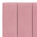 vidaXL Coussin de tête de lit rose 180 cm velours
