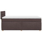 vidaXL Sommier à lattes de lit avec matelas Marron foncé 90x190 cm