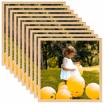 vidaXL Collage de cadres photo 10 Pièces de table Chêne clair 20x20 cm