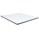 vidaXL Sommier à lattes de lit Gris foncé Tissu 180x200 cm