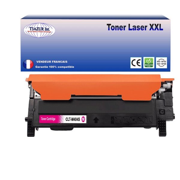 Toner compatible avec Samsung CLT-M404 pour Samsung XPress C480FW - Magenta  -1 000 pages - T3AZUR