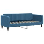 vidaXL Lit de jour avec lit gigogne bleu 80x200 cm velours