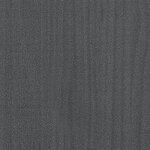 vidaXL Cadre de lit Gris Bois de pin massif 200x200 cm