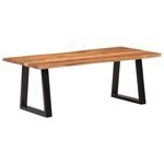vidaXL Table basse 110x55x40 cm bois massif d'acacia