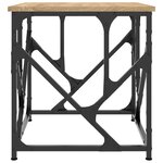 vidaXL Table basse chêne sonoma 45x45x47 5 cm bois d'ingénierie