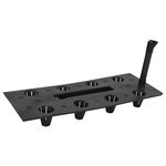 vidaXL Lit surélevé de jardin Anthracite 60x25x46 cm PP Rotin