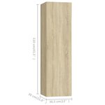 vidaXL Ensemble de meubles TV 5 Pièces Chêne sonoma Bois d'ingénierie