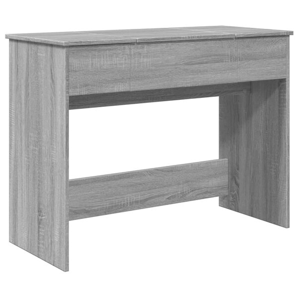 vidaXL Coiffeuse avec miroir sonoma gris 100x45x76 cm