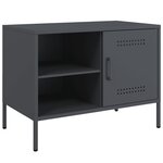 vidaXL Meubles TV 2 Pièces anthracite 68x39x50 5 cm acier