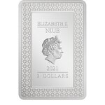 Pièce de monnaie 2 Dollars Niue 2021 1 once argent BE – L’Empereur