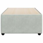 vidaXL Cadre de lit Gris clair 100x200 cm Velours