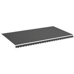 vidaXL Tissu de remplacement pour auvent Anthracite 6x3 5 m