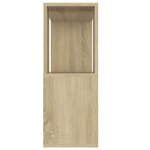 vidaXL Meuble TV Chêne sonoma 80x24x63 cm Aggloméré