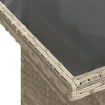 Ensemble de canapé de jardin de 6 pièces avec coussins Gris clair Rotin synthétique