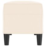 vidaXL Banc Crème 100x35x41 cm Velours