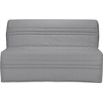 Banquette BZ Joe - Tissu gris clair - 3 places - 143 x 97 cm - Couchage 140 x 190 cm