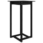 vidaXL Ensemble de bar 3 Pièces Noir Bois de pin massif