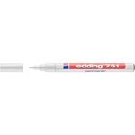 Marqueur Peinture 751 Blanc Pointe Ronde 1-2 mm x 6 EDDING