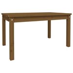 vidaXL Table de jardin marron miel 82 5x50 5x45 cm bois massif de pin