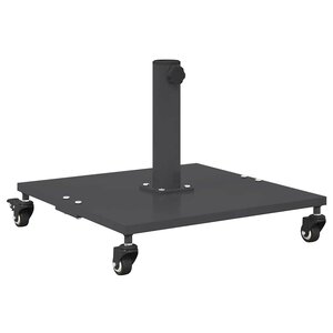 vidaXL Base de parasol extérieur Gris foncé 45 x 45 x 31 cm Acier