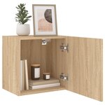 vidaXL Meuble TV mural chêne sonoma 40 5x30x40 cm bois d'ingénierie
