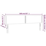vidaXL Têtes de lit 2 Pièces Rose 80x5x78/88 cm Velours