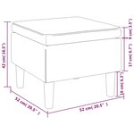 vidaXL Tabouret avec pieds en bois Noir Tissu