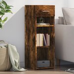 vidaXL Buffet chêne fumé 30x42 5x93 cm bois d'ingénierie