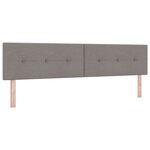 Headboard LED vidaXL Capitonné Taupe 100 cm Tissu