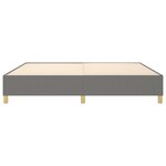 vidaXL Cadre de lit Gris foncé 140 x 200 cm Tissu