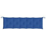 vidaXL Coussin de banc de jardin bleu 180x50x7 cm tissu oxford