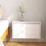 vidaXL Armoire murale Blanc 60x30x35 cm Bois de pin massif