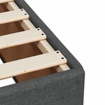 vidaXL Sommier à lattes de lit avec matelas Gris foncé 120x200cm Tissu
