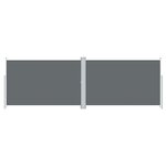 vidaXL Auvent latéral rétractable Anthracite 220x600 cm