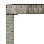 vidaXL Salon de jardin 4 Pièces avec coussins Gris Résine tressée