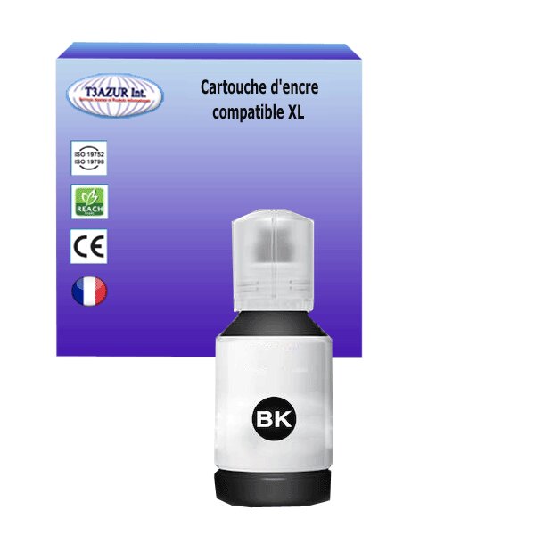 Cartouche Compatible pour Epson 102 (C13T03R140) Noire  - T3AZUR