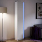vidaXL Buffet haut avec LED blanc 41 5x32 5x200 cm bois d’ingénierie