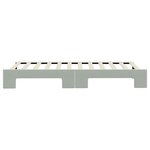 vidaXL Lit de jour avec lit gigogne gris clair 90x200 cm velours