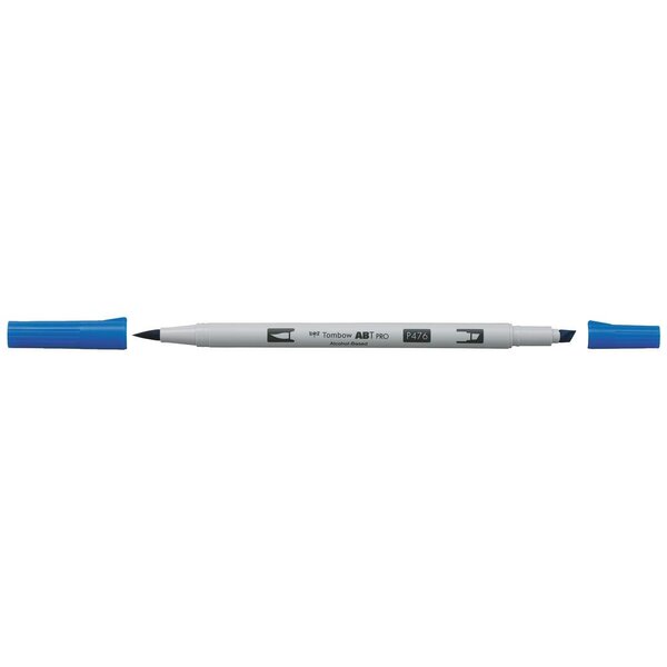Marqueur Base Alcool Double Pointe ABT PRO 476 cyan x 6 TOMBOW