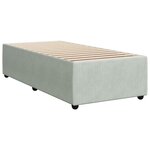 vidaXL Cadre de lit Gris clair 100x200 cm Velours