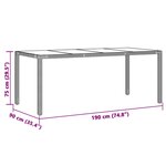 vidaXL Ensemble de bistro de jardin 9 Pièces coussins noir poly rotin