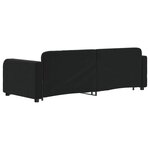 vidaXL Lit de jour avec lit gigogne noir 80x200 cm velours