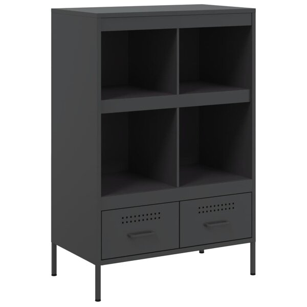vidaXL Buffet haut noir 68x39x101 5 cm acier laminé à froid