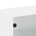 vidaXL Armoire murale avec portes en verre blanc 68x37x68 5 cm