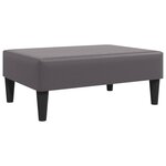 vidaXL Ensemble de canapés 2 Pièces gris similicuir