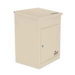 Boîte à colis moyenne 1 porte Beige à accès frontal Acier galvanisé SMART PARCEL BOX®