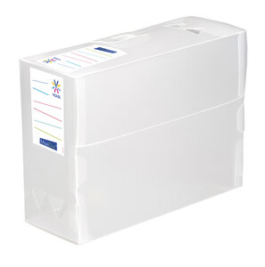 Boîte de classement et archivage maxi format - Dos de 12 cm - Incolore